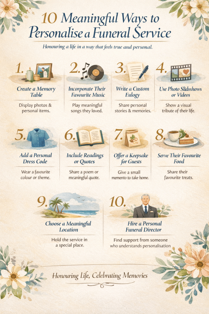 10 Ideas for Personalizing a Funeral Service