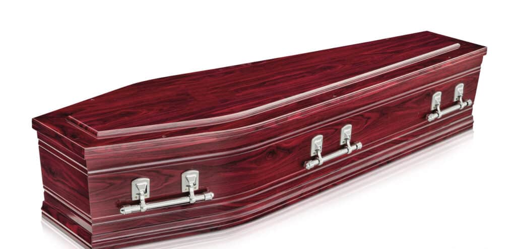 Balmoral Gloss Rosewood Coffins [1980L x 580W x 385H]
