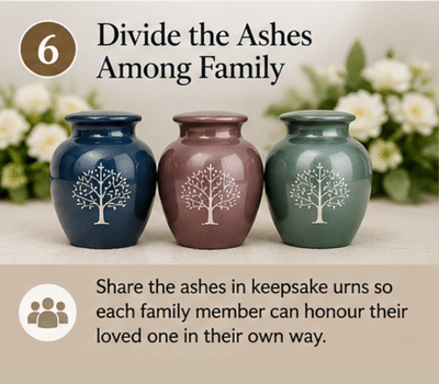 Divide Ashes among family
