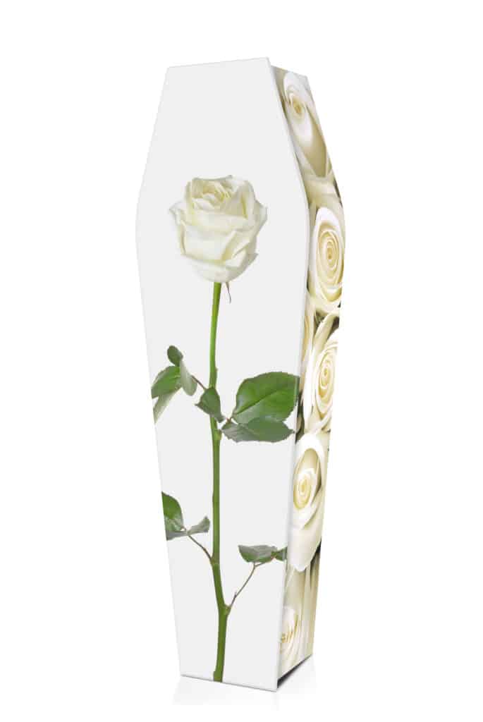 Expression White Roses Coffins Majestic Funerals